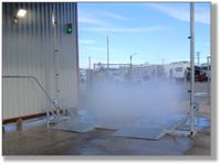 Arco desinfección camiones, Lavado desinfección camiones Arco desinfección camiones, Lavado desinfección camiones